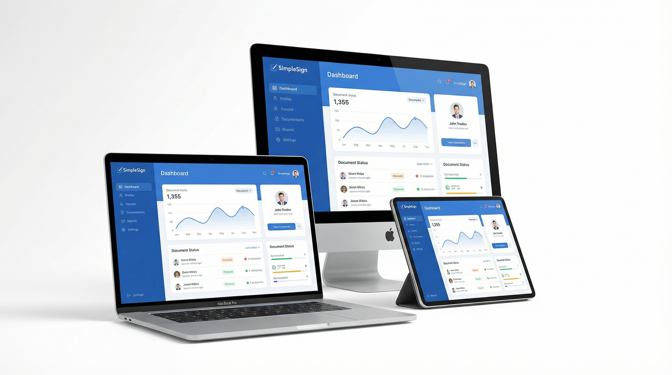 SimpleSign Platform - MacBook, iMac e iPad